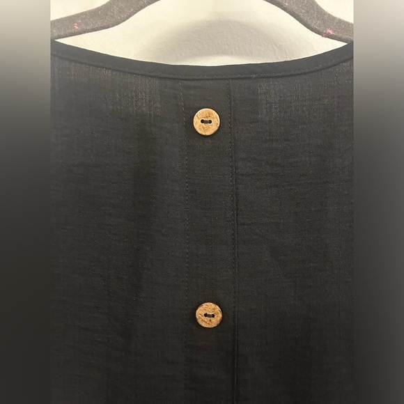 Joseph Ribkoff Women’s Tunic Top 10 Black Pockets Buttons V Neck - Picture 9 of 11